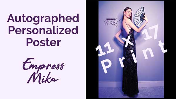Signed Empress Mika Poster