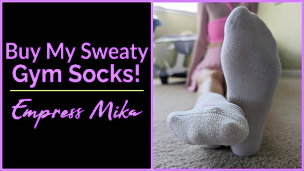 Buy My Sweaty White Gym Socks Empress Mika Slave Training